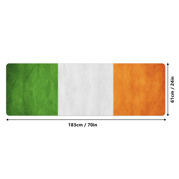 Distressed Irish Flag Rubber Yoga Mat