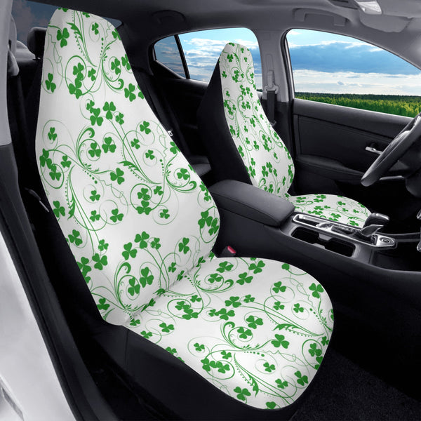 Shamrock Vine Soft Front Car Seat Covers