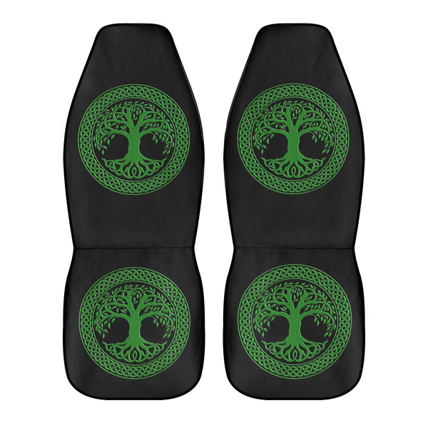 Irish Tree of Life Soft Front Car Seat Covers
