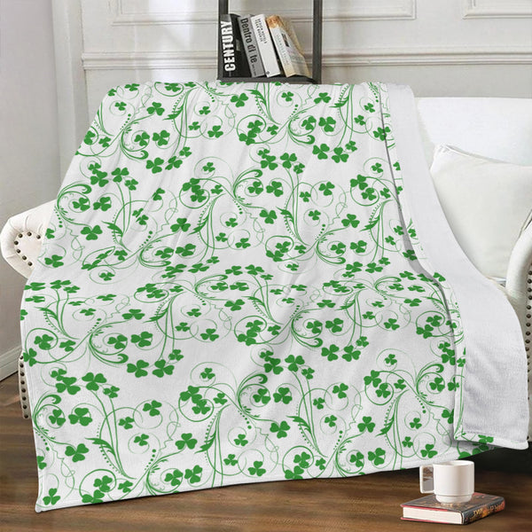 Shamrock Vine Soft Polyester Premium Fleece Blanket