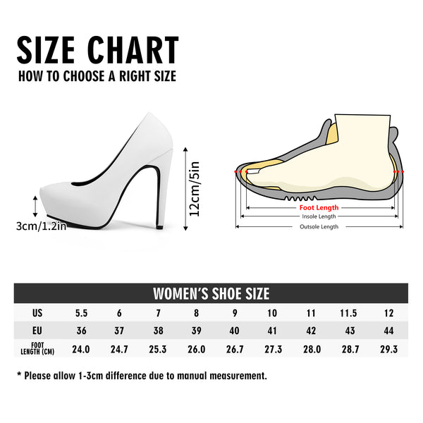 Shamrock Universe Women's Platform Pumps 5 Inch High Heels