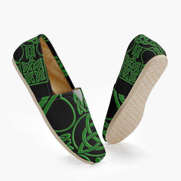 Irish Celtic Cross Shield Custom Canvas Shoes