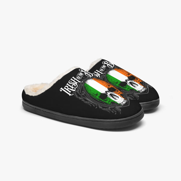Irish To The Bone Unisex Fluffy Bedroom Slippers