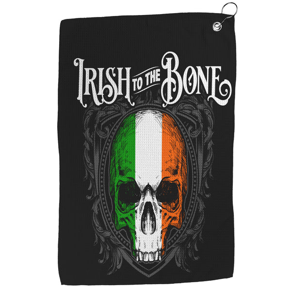 Irish To The Bone Waffle Golf Towel