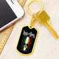 Irish To The Bone Graphic Dog Tag Keychain