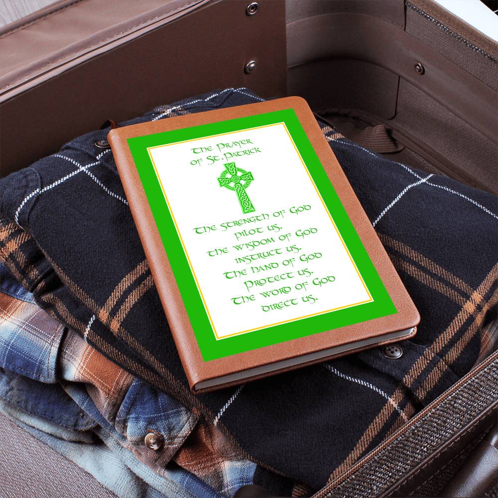 The Prayer of St. Patrick Leather Journal