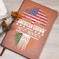 American Grown With Irish Roots Leather Journal
