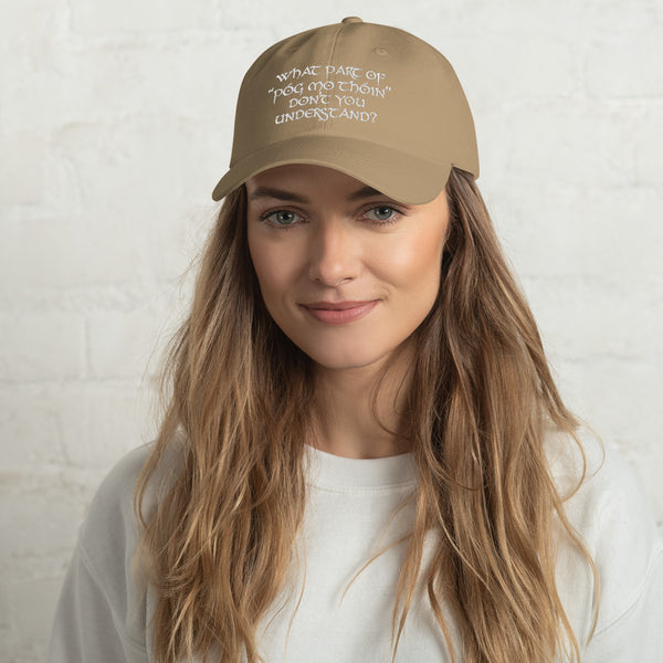 ☘️ What Part Of Póg Mo Thóin Don't You Understand? Embroidered Unisex Classic Cap ☘️