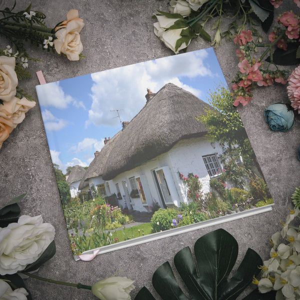 Irish Traditional Thatched Cottage Square Wedding Guest Book