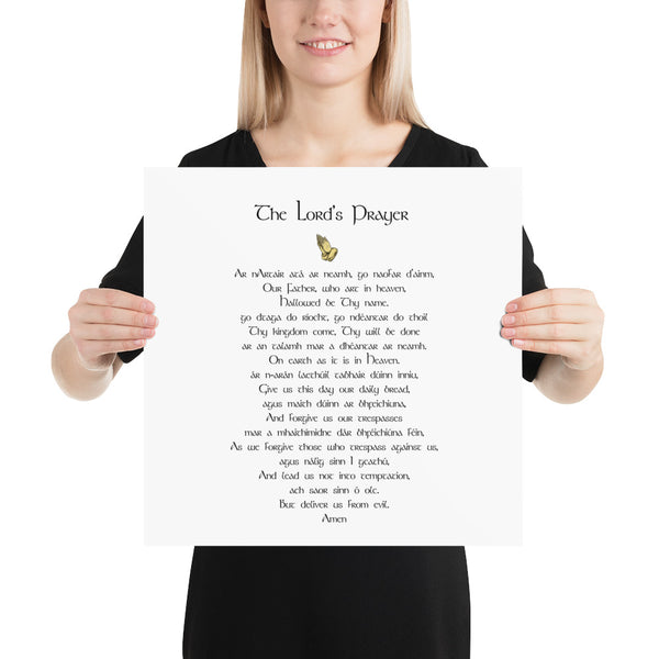 The Lord's Prayer (In Gaelic & English) Poster