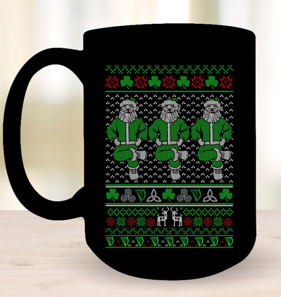Irish Dancing Santas Mug