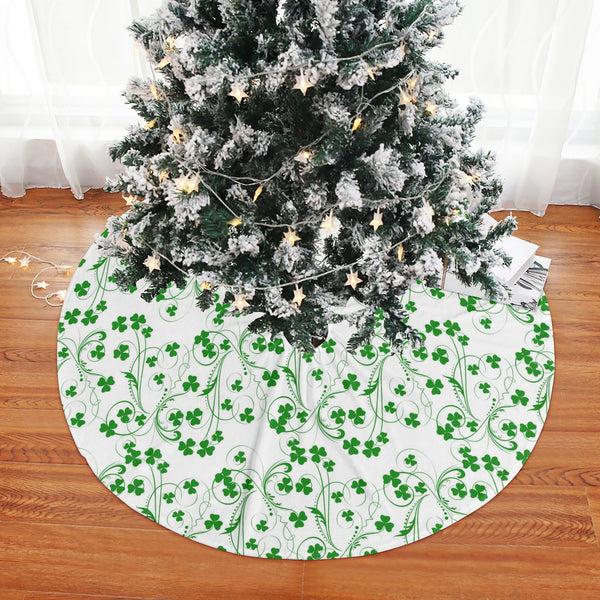 Shamrock Vine Christmas Tree Skirt