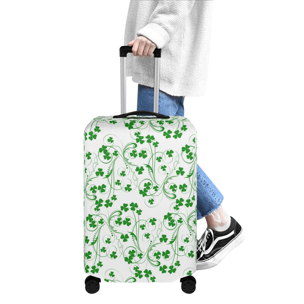 Shamrock Vine Polyester Luggage Cover