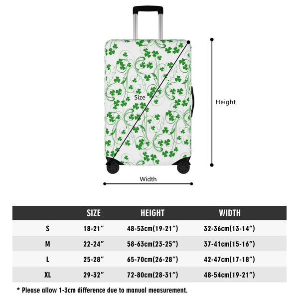 Shamrock Vine Polyester Luggage Cover