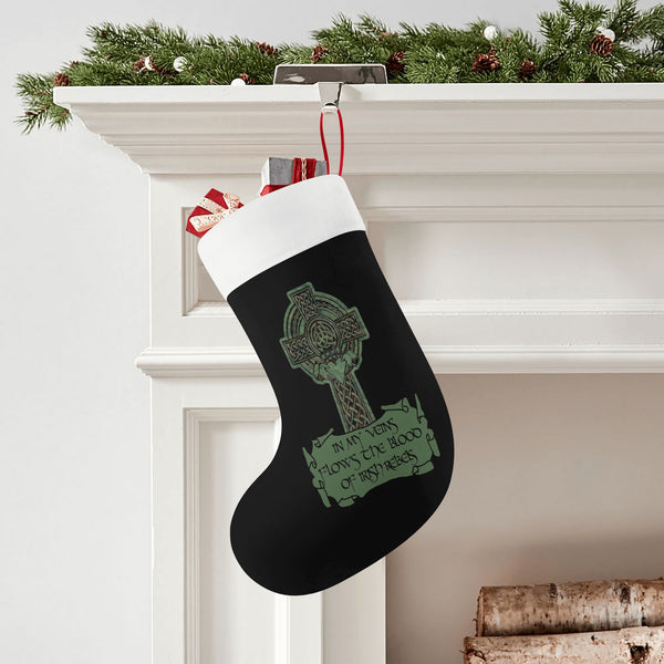 In My Veins Flows The Blood Of Irish Rebels Christmas Stocking
