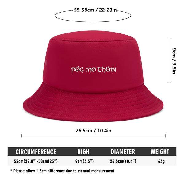 ☘️ Póg Mo Thóin Embroidered Bucket Hat ☘️