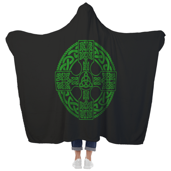 Celtic Cross Shield Hooded Blanket