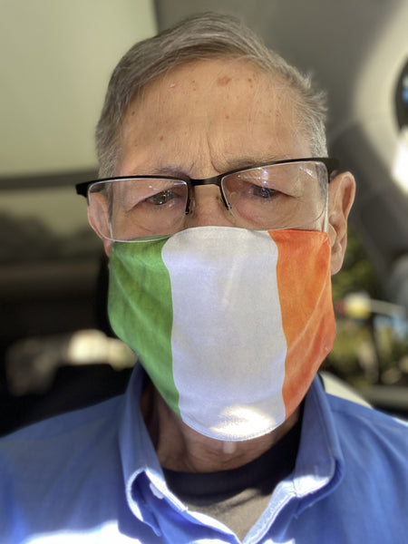 ☘️ Distressed Ireland Flag Face Mask ☘️