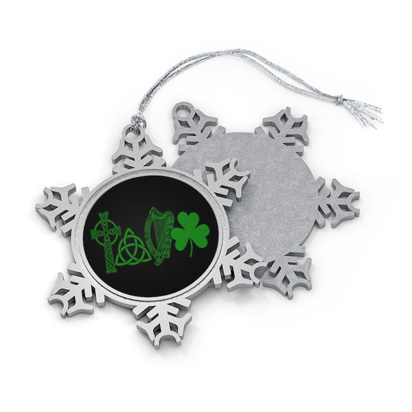 LOVE Ireland Pewter Snowflake Ornament