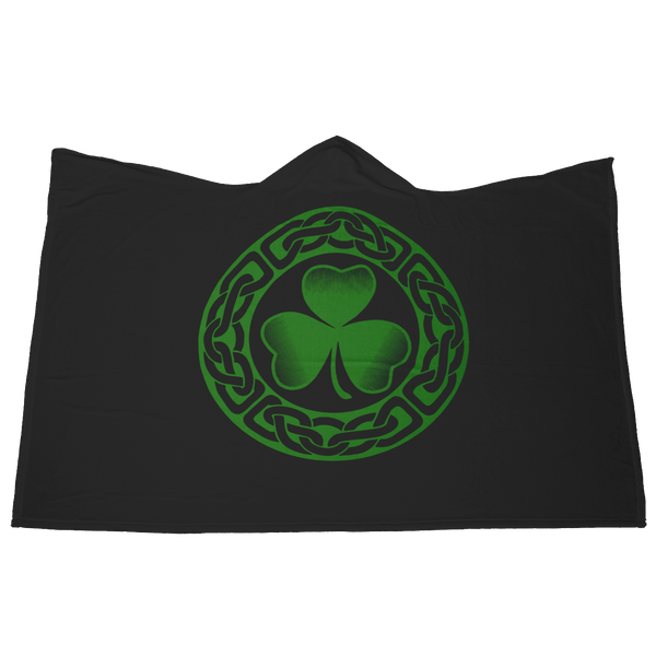 Irish Shamrock Hooded Blanket