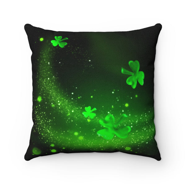 ☘️ Shamrock Universe - Spun Polyester Square Pillow ☘️