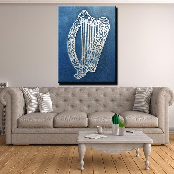 ☘️ Irish Harp Canvas Print Wall Art ☘️