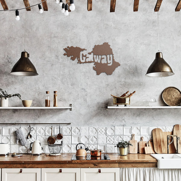 ☘️ County Galway Metal Wall Art ☘️