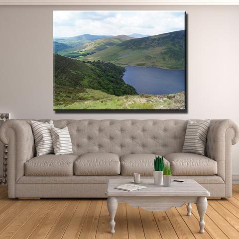 Wicklow - Glendalough Upper Lake Canvas Print Wall Art