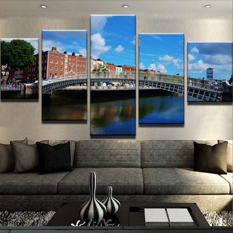 Dublin - Ha'Penny Bridge Canvas Print Wall Art