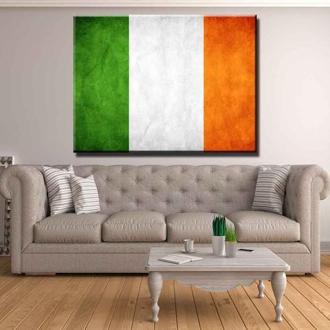 ☘️ Distressed Irish Flag Canvas Print Wall Art ☘️