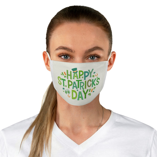 ☘️ Happy St. Patrick's Day Fabric Face Mask ☘️