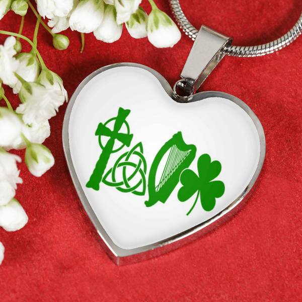 ☘️ LOVE Ireland Luxury Heart Necklace ☘️