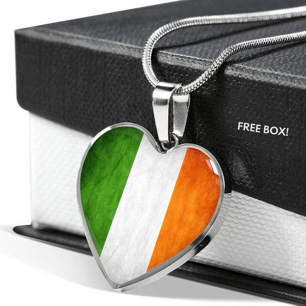 ☘️ Ireland Flag Heart Necklace ☘️
