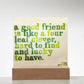 ☘️ A Good Friend Is Like A Four Leaf Clover Square Acrylic Plaque ☘️
