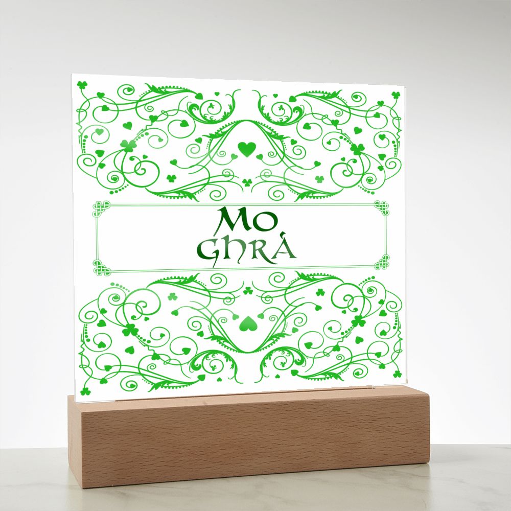 ☘️ My Love (Mo Ghrá in Irish) Acrylic Square Plaque ☘️