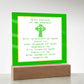 ☘️ The Prayer of St.Patrick Square Acrylic Plaque ☘️