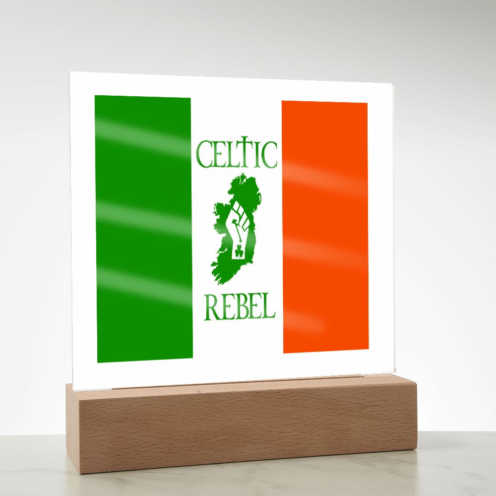 ☘️ Celtic Rebel Square Acrylic Plaque ☘️