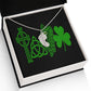 ☘️ LOVE Ireland Custom Baby Feet Necklace with Birthstone ☘️