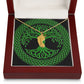☘️ Irish Tree of Life Custom Baby Feet Necklace with Birthstone ☘️