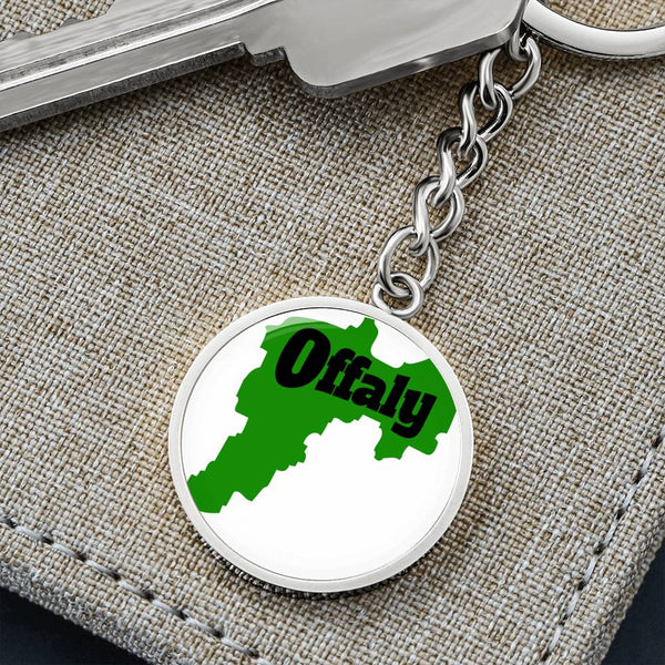 County Offaly Graphic Circle Keychain