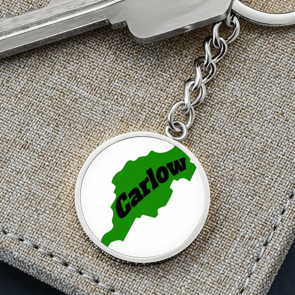 County Carlow Graphic Circle Keychain