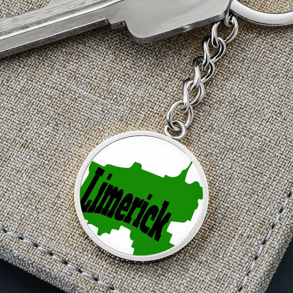 County Limerick Graphic Circle Keychain