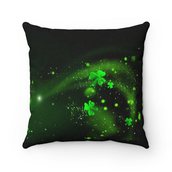 ☘️ Shamrock Universe - Spun Polyester Square Pillow ☘️