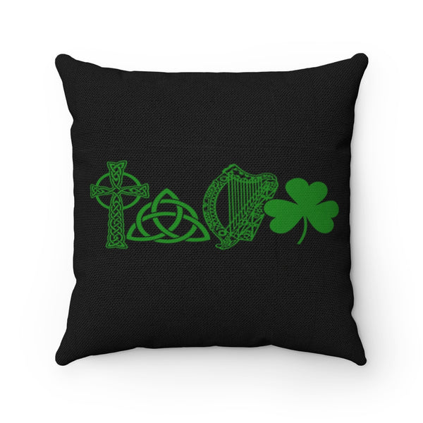 ☘️ LOVE Ireland - Spun Polyester Square Pillow ☘️