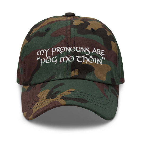 ☘️ My Pronouns Are "Póg Mo Thóin" Embroidered Unisex Classic Cap ☘️