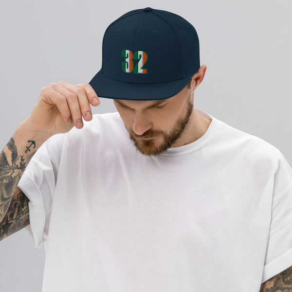 ☘️ 32 County Ireland Embroidered Snapback Hat ☘️