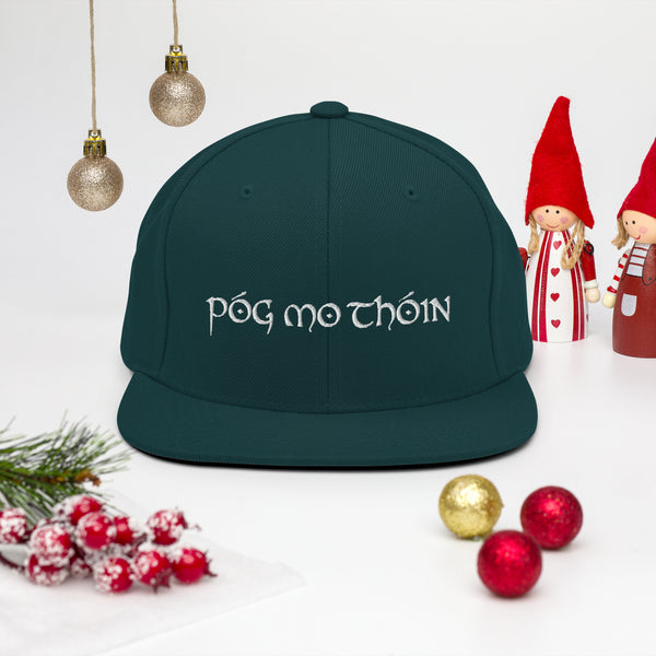 ☘️  Póg Mo Thóin Embroidered Snapback Hat ☘️