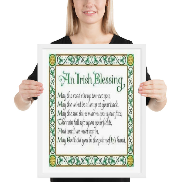 ☘️ An Irish Blessing Framed Poster ☘️