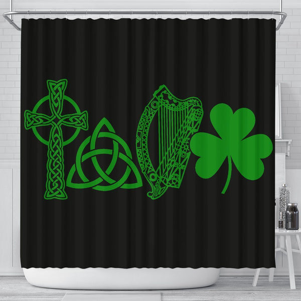 LOVE Ireland Shower Curtain
