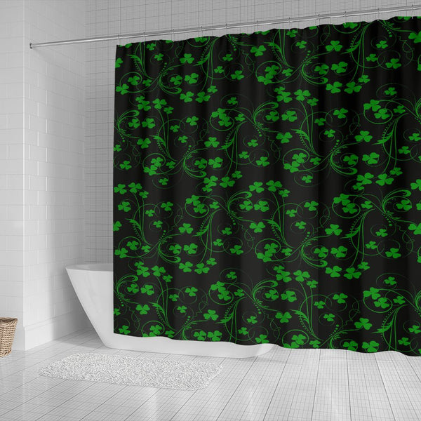 Irish Shamrock Shower Curtain